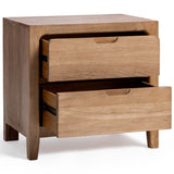 Laguna 2 Drawer Nightstand, Natural-Furniture - Storage-High Fashion Home