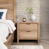 Laguna 2 Drawer Nightstand, Natural-Furniture - Storage-High Fashion Home