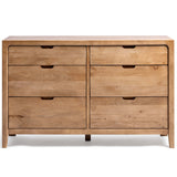 Laguna 6 Drawer Dresser, Natural-Furniture - Bedroom-High Fashion Home
