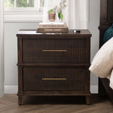 Westlake 2 Drawer Nightstand, Kona Brown