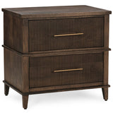 Westlake 2 Drawer Nightstand, Kona Brown