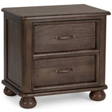 Brookside 2 Drawer Nightstand, Cocoa Brown