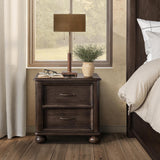 Brookside 2 Drawer Nightstand, Cocoa Brown