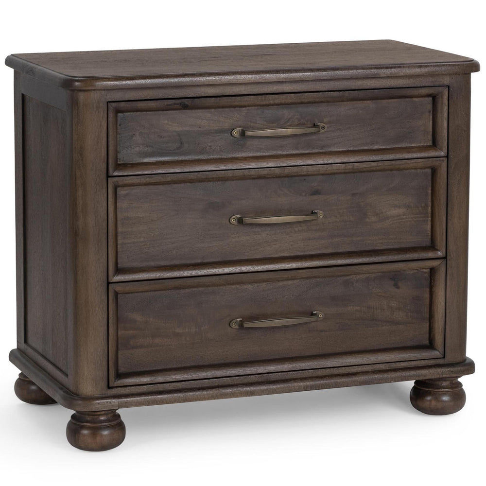 Brookside 3 Drawer Nightstand, Cocoa Brown
