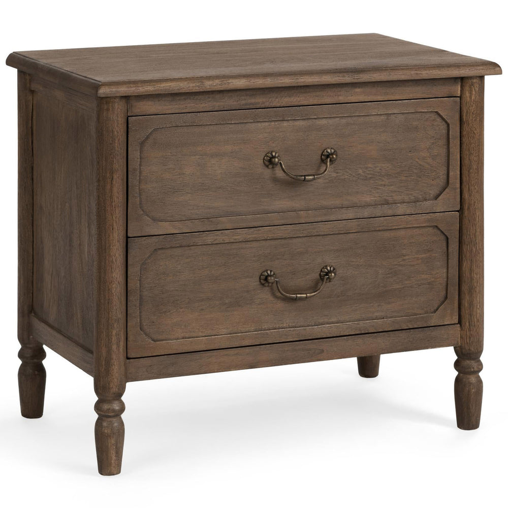 Margaux 2 Drawer Nightstand, Toasted Chestnut