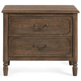 Margaux 2 Drawer Nightstand, Toasted Chestnut