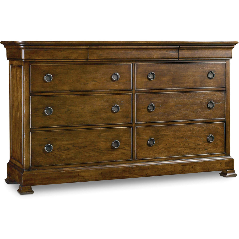 Archivist 9 Drawer Dresser, Dark Wood-Furniture - Storage-High Fashion Home