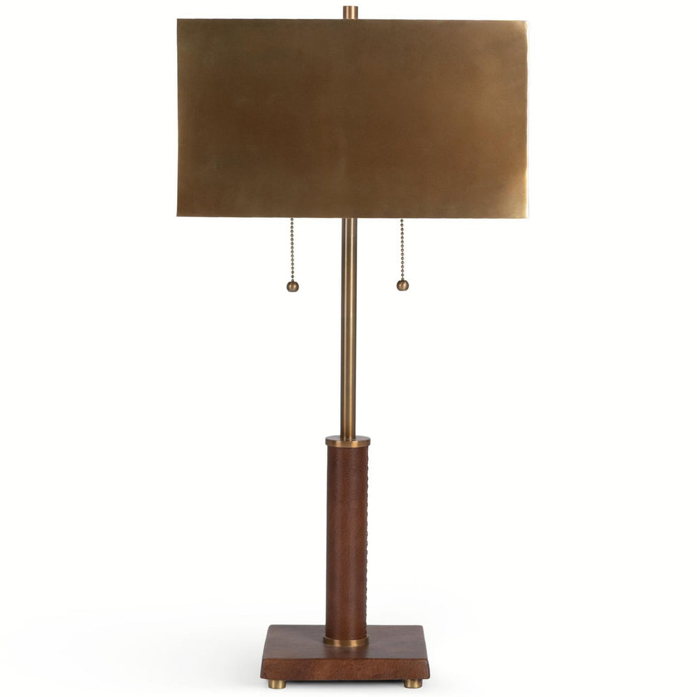 Verona Twin Pull Table Lamp, Cognac