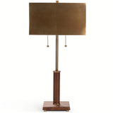 Verona Twin Pull Table Lamp, Cognac
