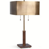Verona Twin Pull Table Lamp, Cognac