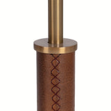 Verona Twin Pull Table Lamp, Cognac