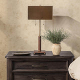 Verona Twin Pull Table Lamp, Cognac