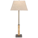 Amara Table Lamp, Natural Rattan