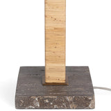 Amara Table Lamp, Natural Rattan
