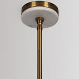 Meridian Chandelier, Milk Glass