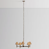 Amara Chandelier, Natural Rattan