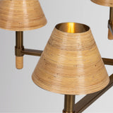 Amara Chandelier, Natural Rattan