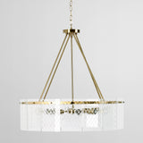 Genesis Round Chandelier, Gold-Lighting-High Fashion Home