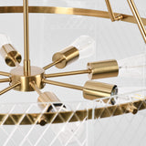 Genesis Round Chandelier, Gold-Lighting-High Fashion Home