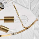 Genesis Round Chandelier, Gold-Lighting-High Fashion Home