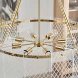 Genesis Round Chandelier, Gold-Lighting-High Fashion Home