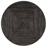 St. Armand Round End Table, Black-Furniture - Accent Tables-High Fashion Home