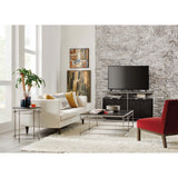 St. Armand Round End Table, Black-Furniture - Accent Tables-High Fashion Home