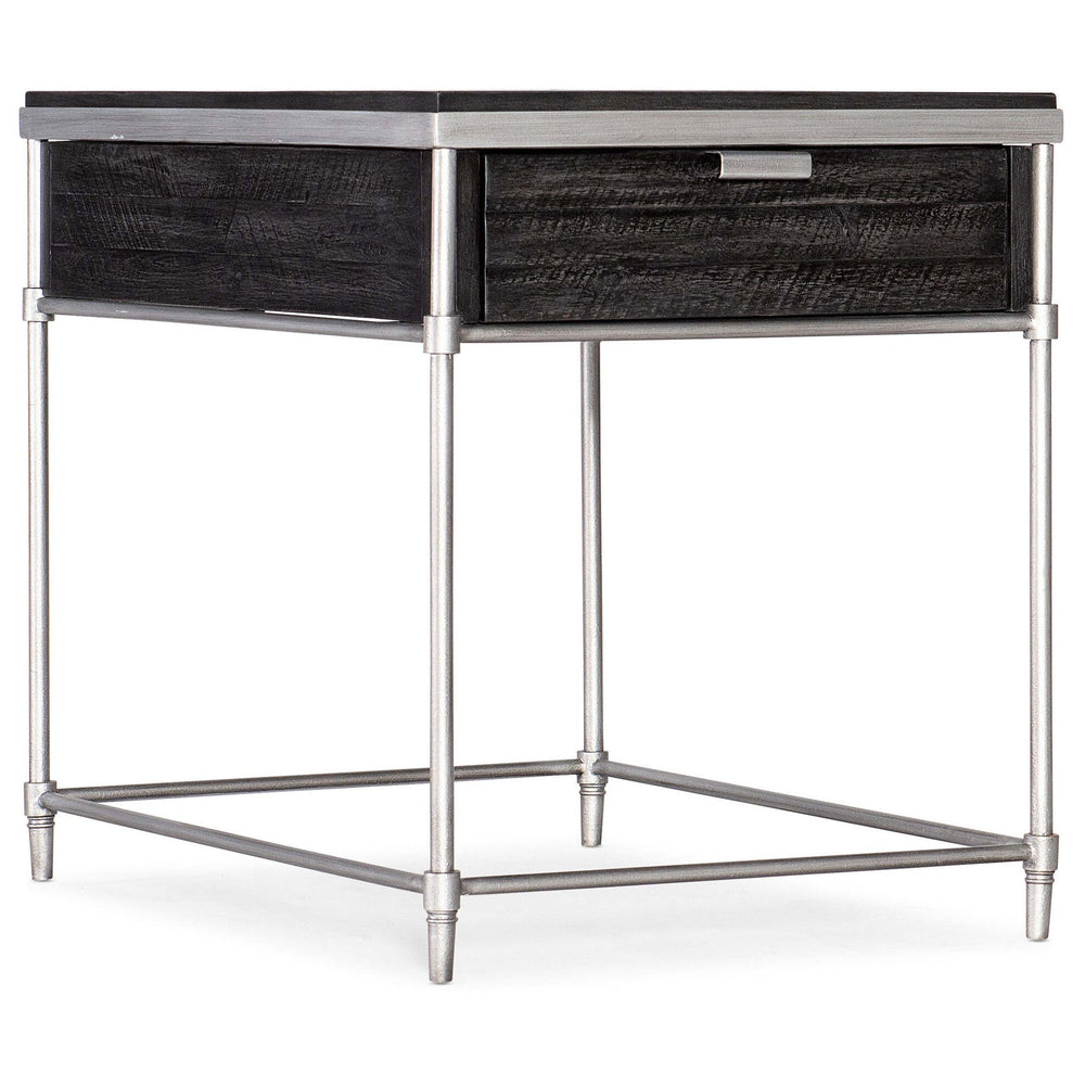 St. Armand Rectangular End Table, Black-Furniture - Accent Tables-High Fashion Home