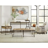 St. Armand Rectangular End Table, Light Natural-Furniture - Accent Tables-High Fashion Home