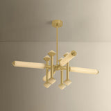 Hydra Chandelier, Vintage Brass