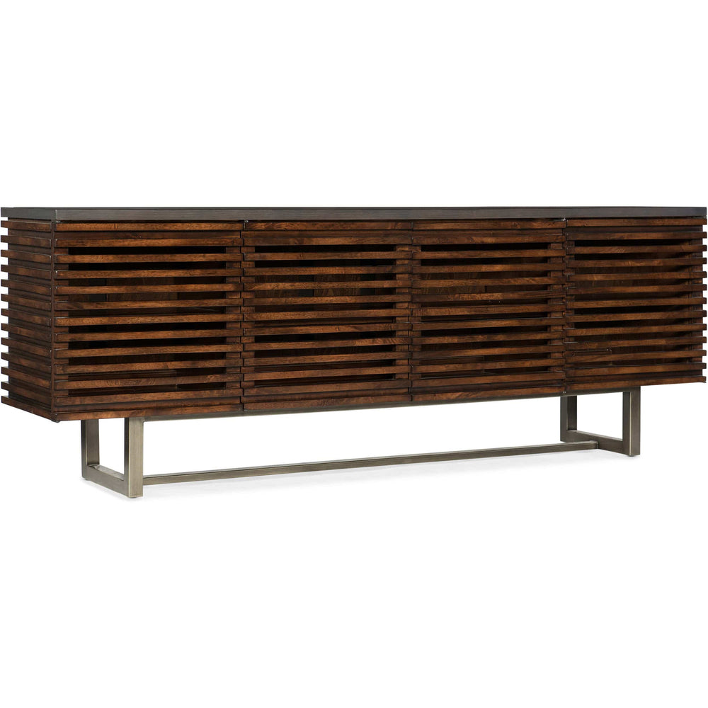 Solstice Entertainment Console, Medium Wood-Furniture - Storage-High Fashion Home