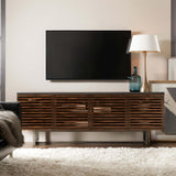 Solstice Entertainment Console, Medium Wood-Furniture - Storage-High Fashion Home
