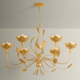 Innsbruck 6 Light Chandelier, Vintage Gold Leaf