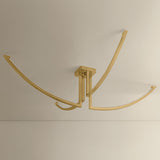 Frankfurt Semi Flush, Vintage Brass