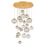 Istanbul 20 Light Chandelier, Vintage Gold Leaf