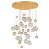 Istanbul 30 Light Chandelier, Vintage Gold Leaf