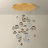 Istanbul 30 Light Chandelier, Vintage Gold Leaf