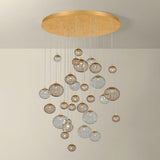 Istanbul 30 Light Chandelier, Vintage Gold Leaf