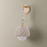 Piasu Wall Sconce, Champagne Leaf