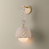 Piasu Wall Sconce, Champagne Leaf
