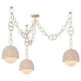 Piasu Chandelier, Champagne Leaf