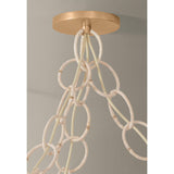 Piasu Chandelier, Champagne Leaf