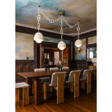 Piasu Chandelier, Champagne Leaf