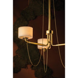 Bunda 3 Light Chandelier, Vintage Brass