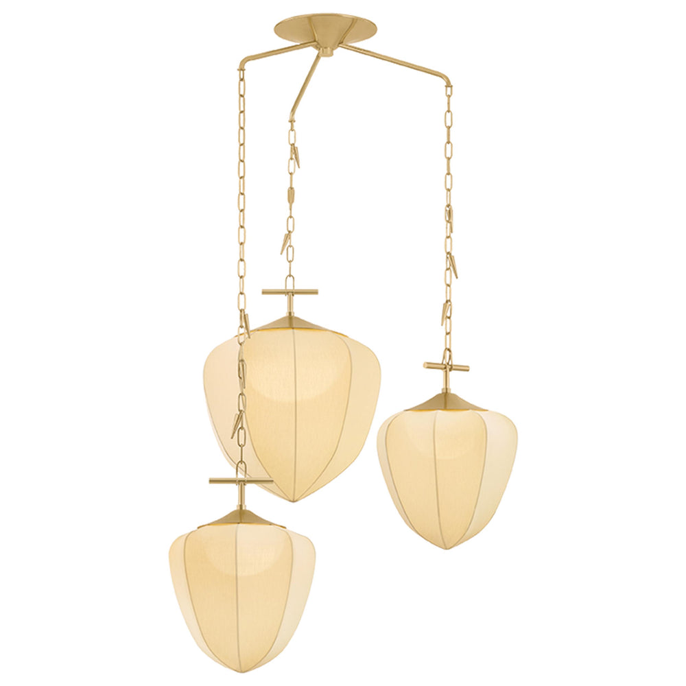 Hoshi Chandelier, Vintage Brass