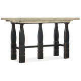 Ciao Bella Friendship Table, Distrtessed Black/White-Furniture - Dining-High Fashion Home