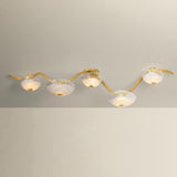 Kune Stretch Semi Flush, Vintage Gold Leaf
