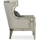 Sanctuary Debutant Wing Chair, Sequins Pearl-Furniture - Chairs-High Fashion Home