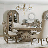 Castella Rectangle Extendable Dining Table, Antique Slate-Furniture - Dining-High Fashion Home