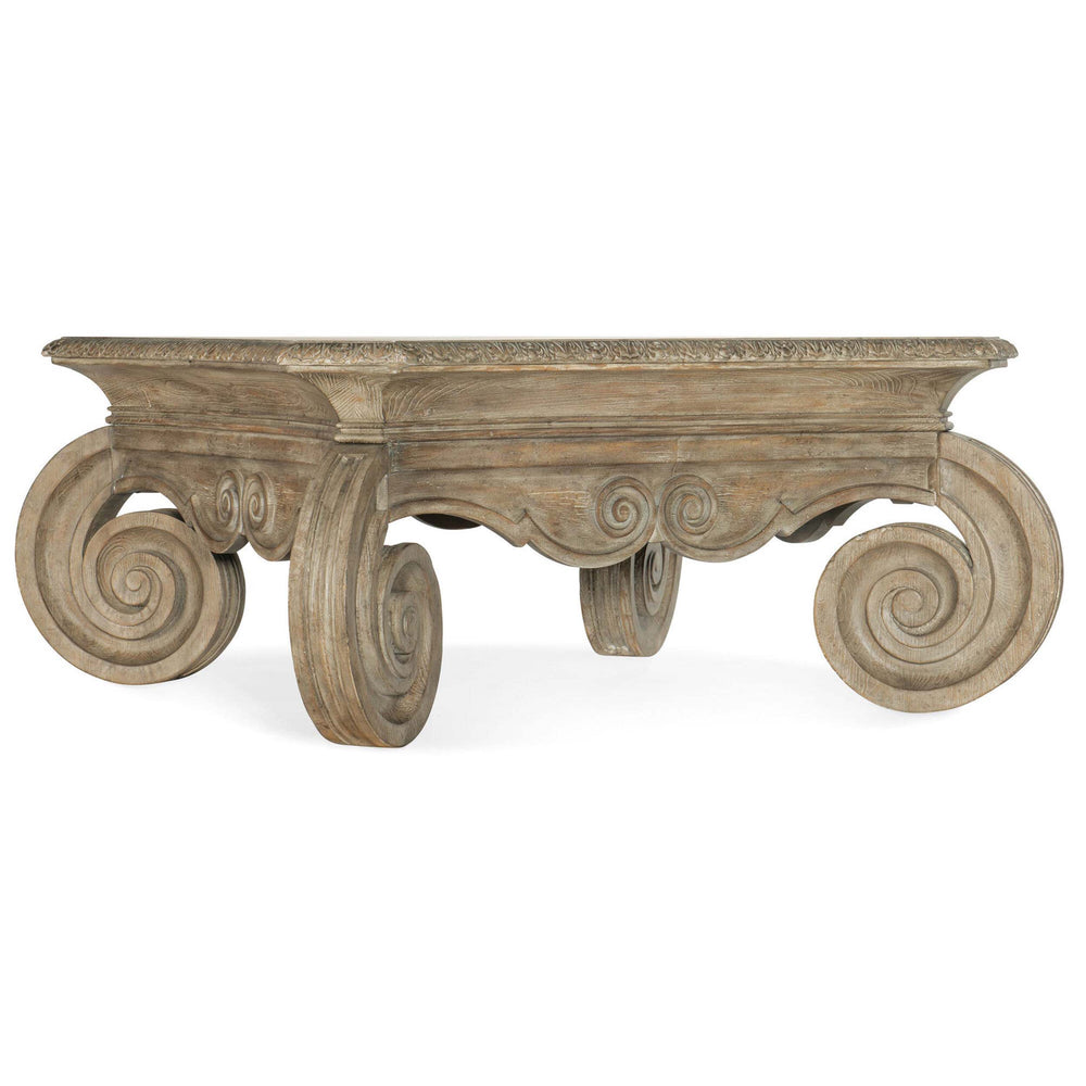 Castella Square Cocktail Table, Antique Slate-Furniture - Accent Tables-High Fashion Home